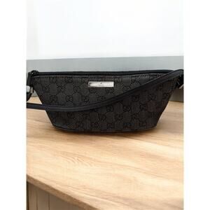 Gucci Black Denim Bagette